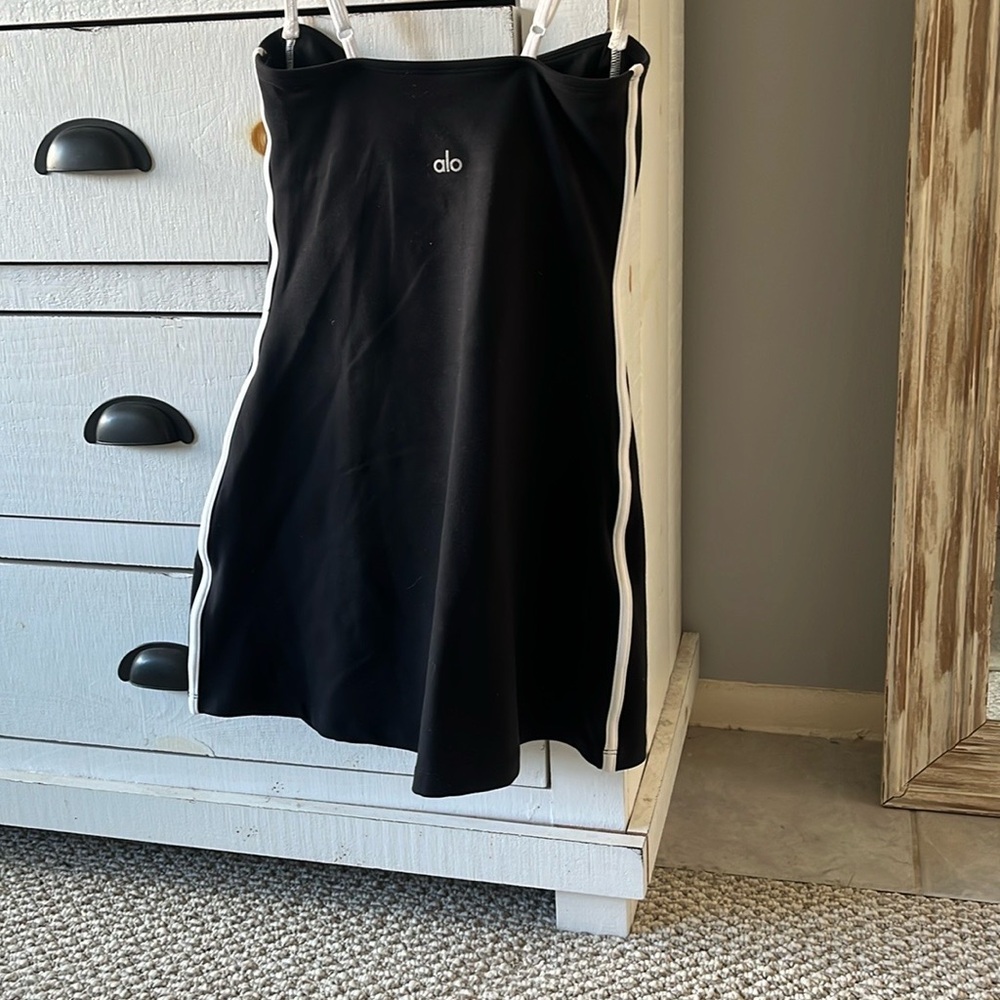 Alo Yoga Airbrush Steamlined dress Black and white - Picture 2 of 3